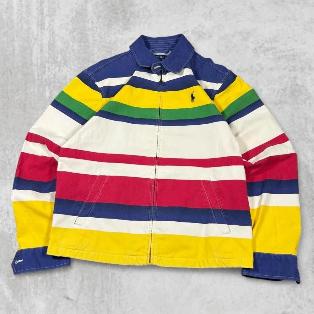 Polo Ralph Lauren CP-93 Regatta Sailing Bayport Striped jacket men's size S